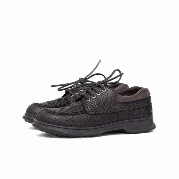3.7k.$ PRADA RARE Snake Skin Black Split Toe Chunky Derby Avant Garde VTG US10 main image 8